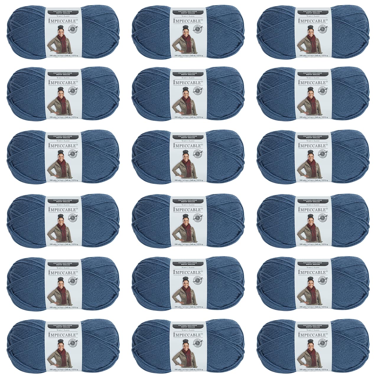 18 Pack: Impeccable® Solid Yarn by Loops & Threads®